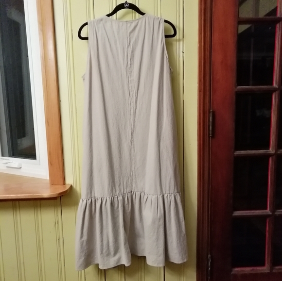 MISSLOOK Coastal Grandmother Style Neutral Midi Jumper, XL - Picture 3 of 6